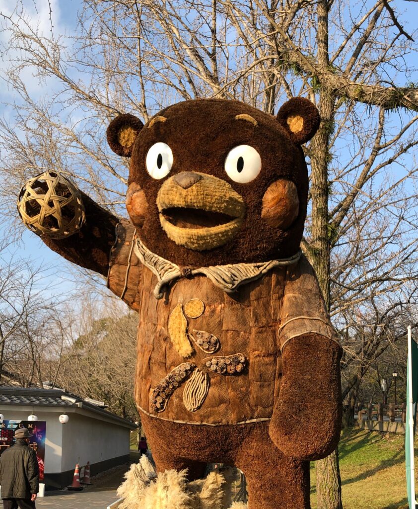 Kumamon statue at Kumamoto Castle